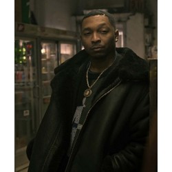 Power Book III Lou-Lou Black Leather Jacket